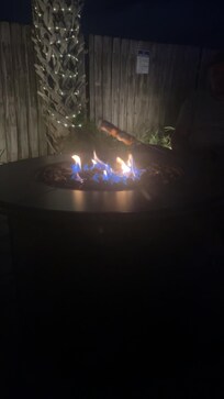 Roasted marshmallows by the pool!