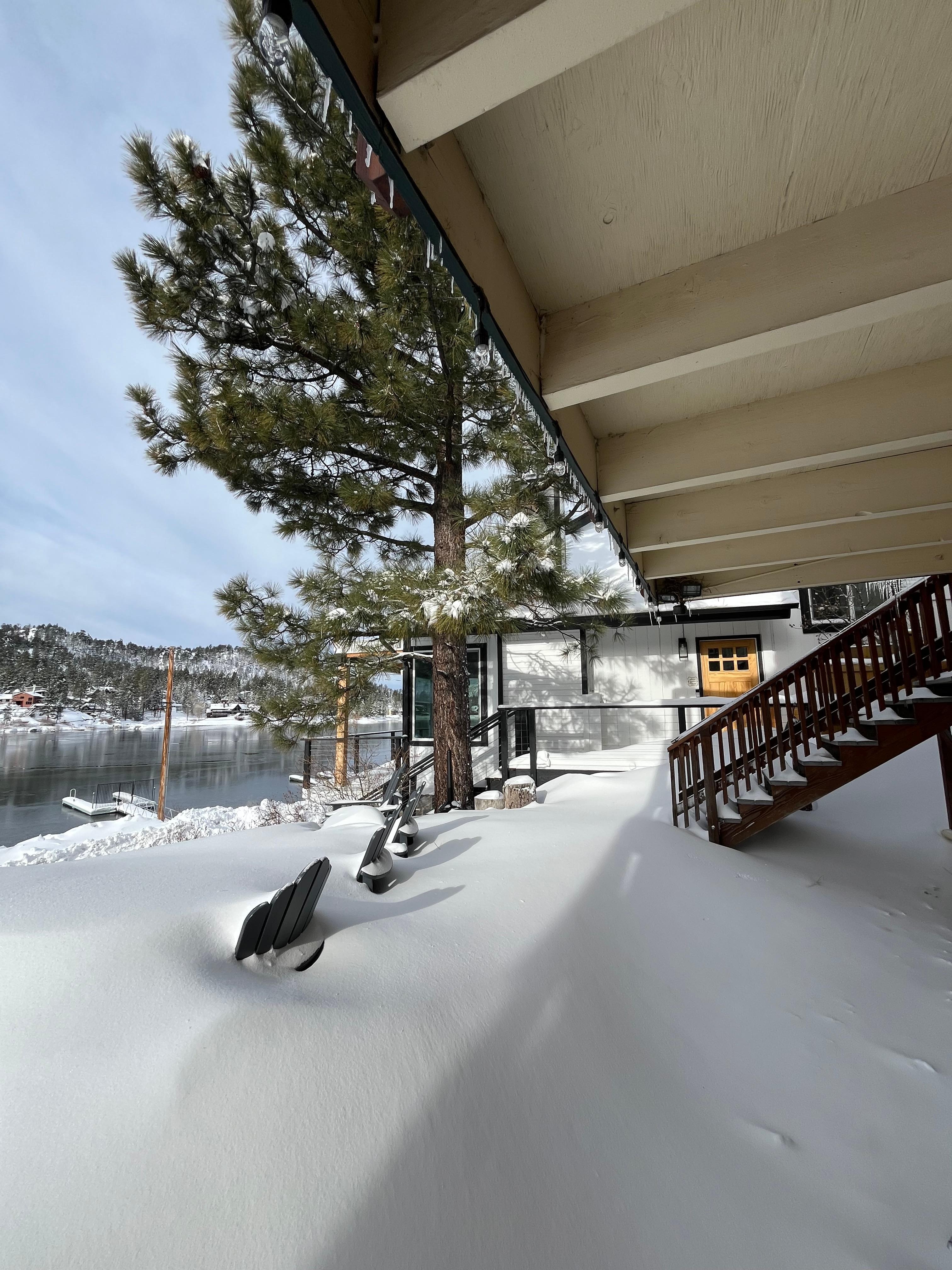 Front side winter view