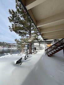 Front side winter view