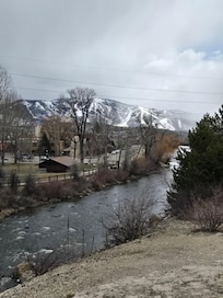 View from our morning walk across the Yampa river