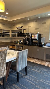 Hot drinks area