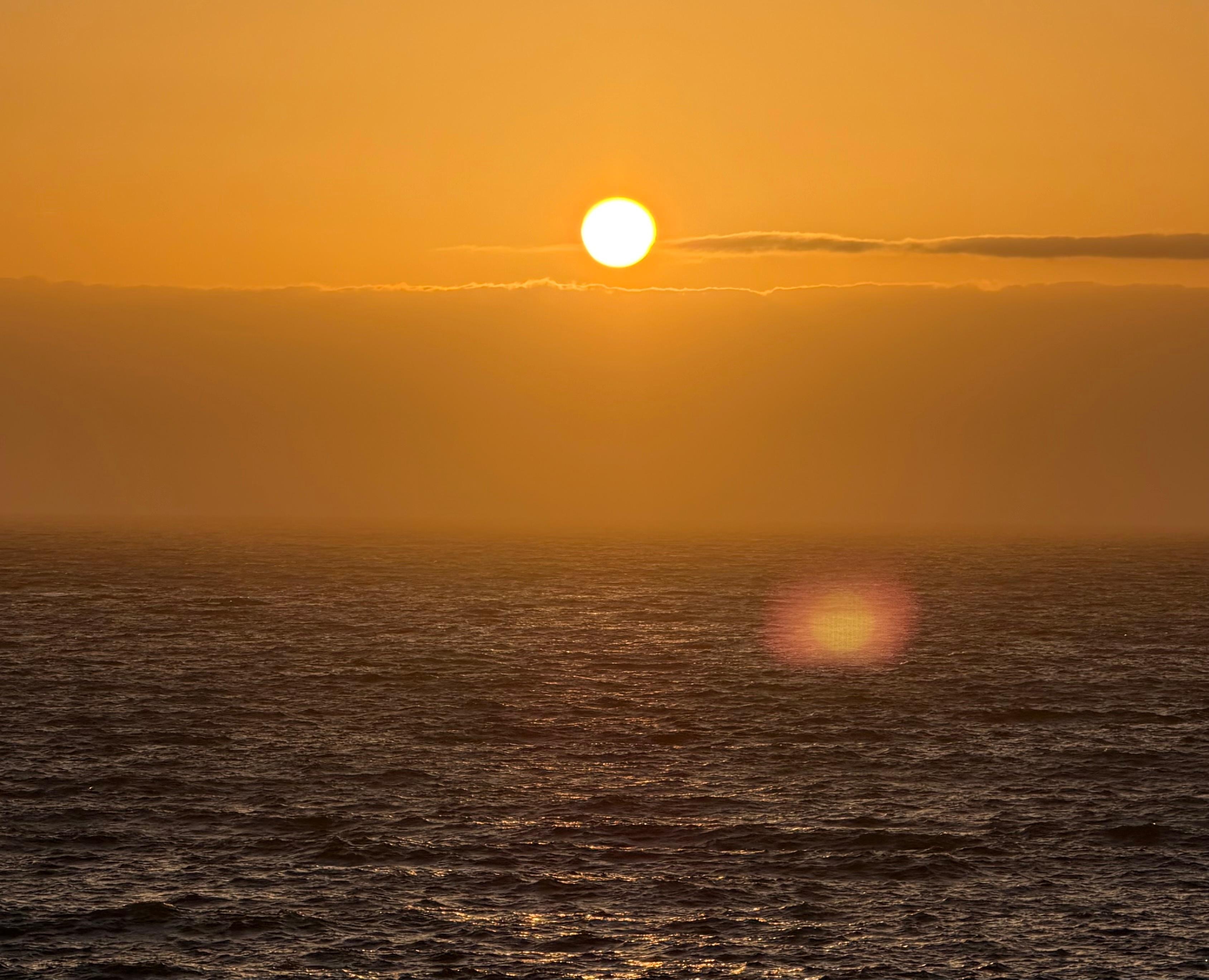 Sunset in family room.