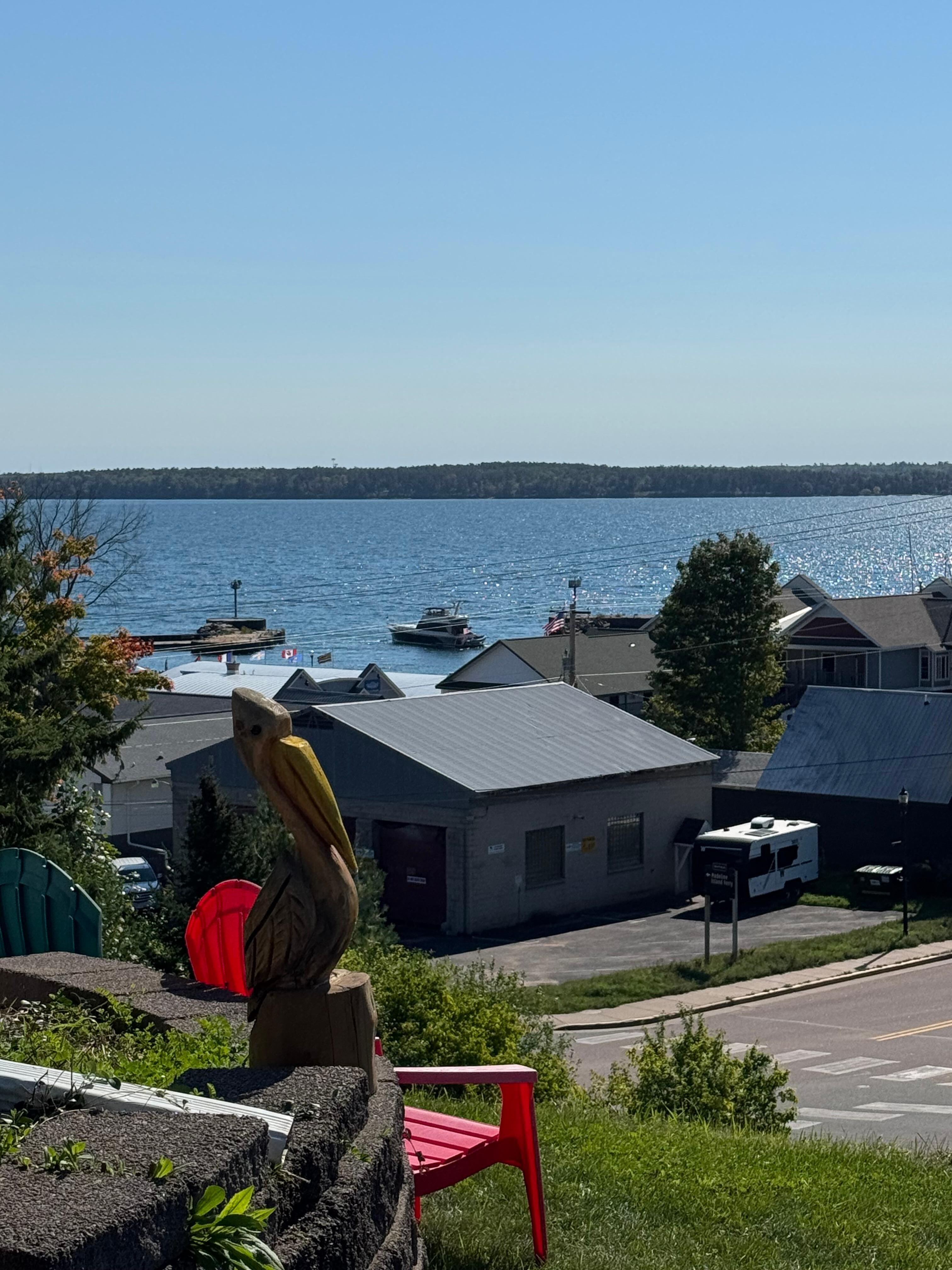 Our beautiful view from the Pilot House