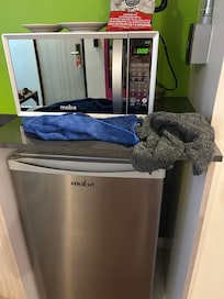 Wipes used to clean the room left