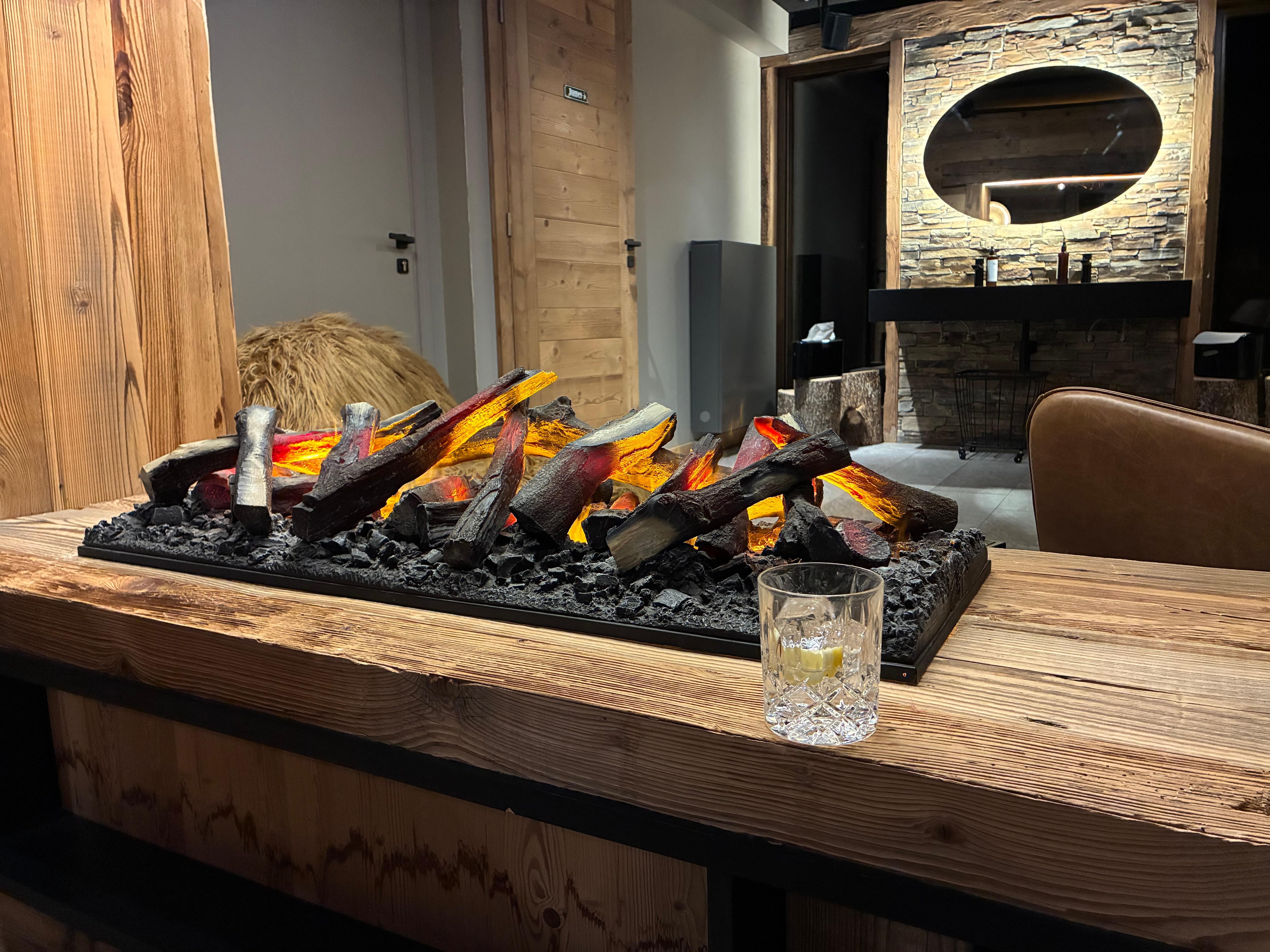 Apéritif dans le salon cosy 