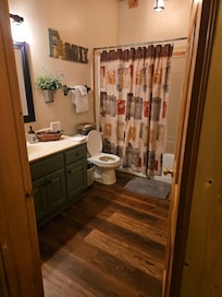 This was our bathroom upstairs