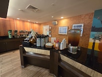 Coffee and tea area.