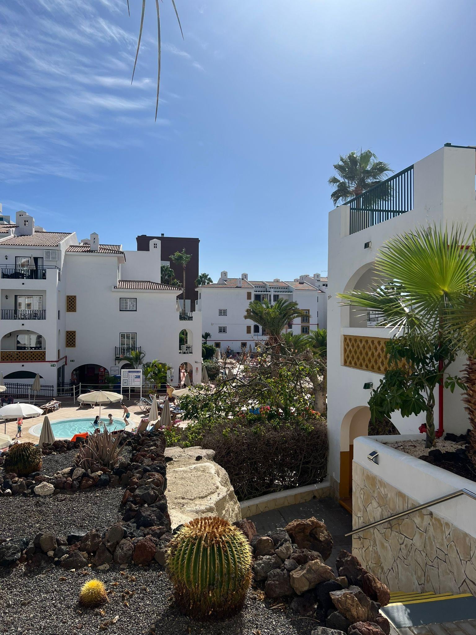 View from steps up to apartment 