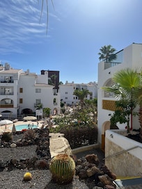 View from steps up to apartment