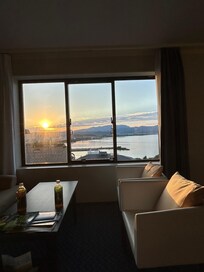 部屋からの朝日