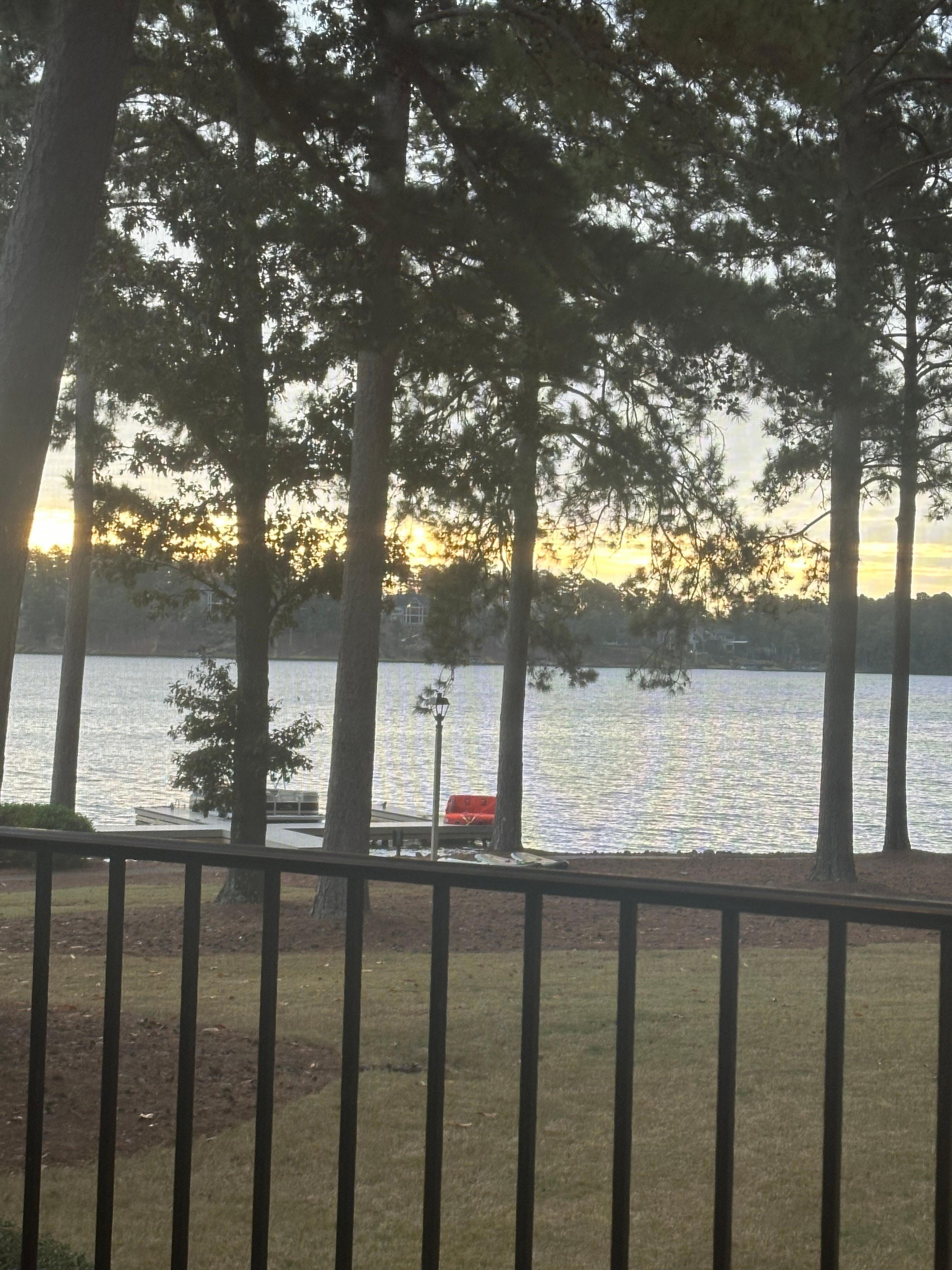 View from back screened in porch. 