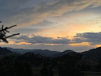 View from bedroom at sunrise