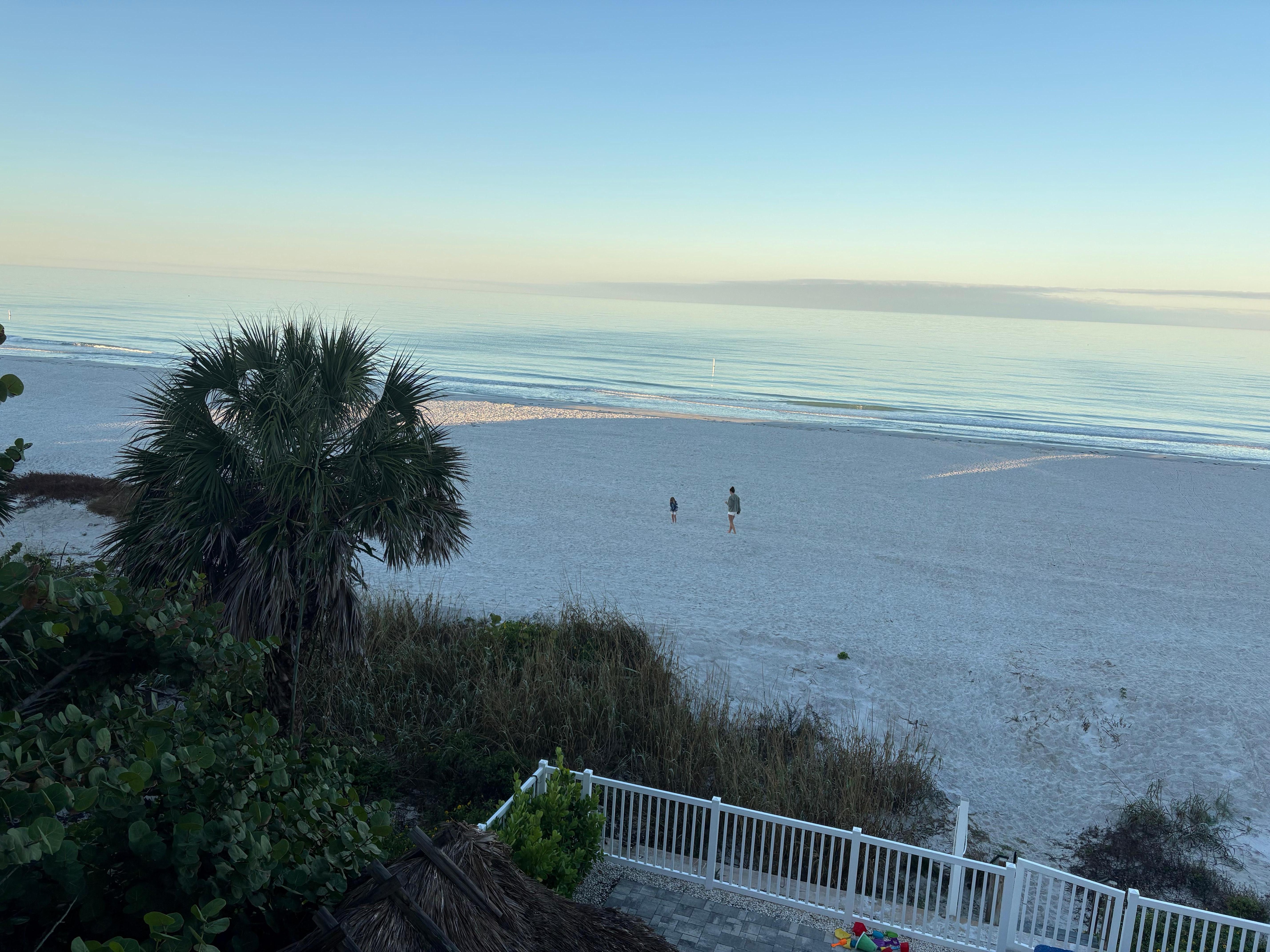 Just a perfect view! Collecting shells on the morning walk.