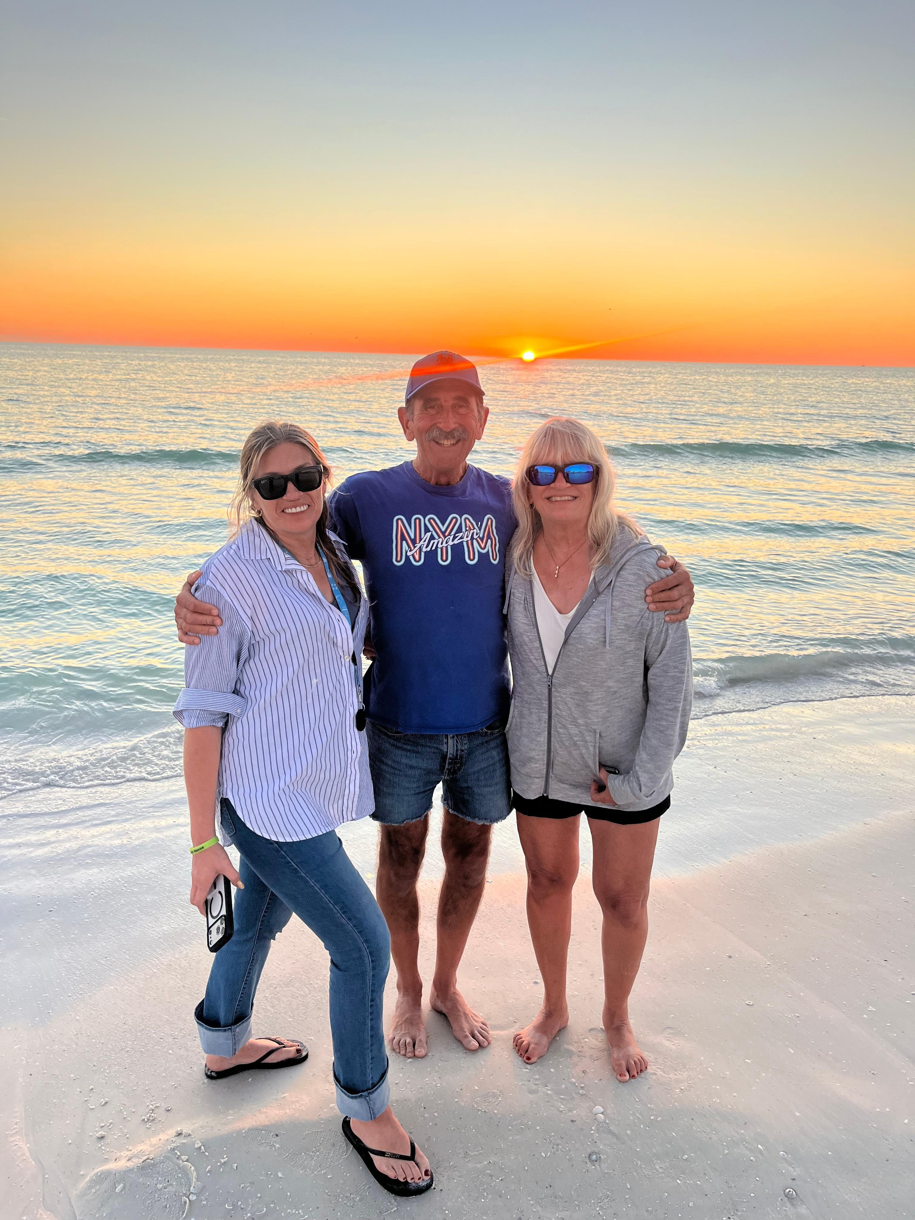 Sunset with family.
