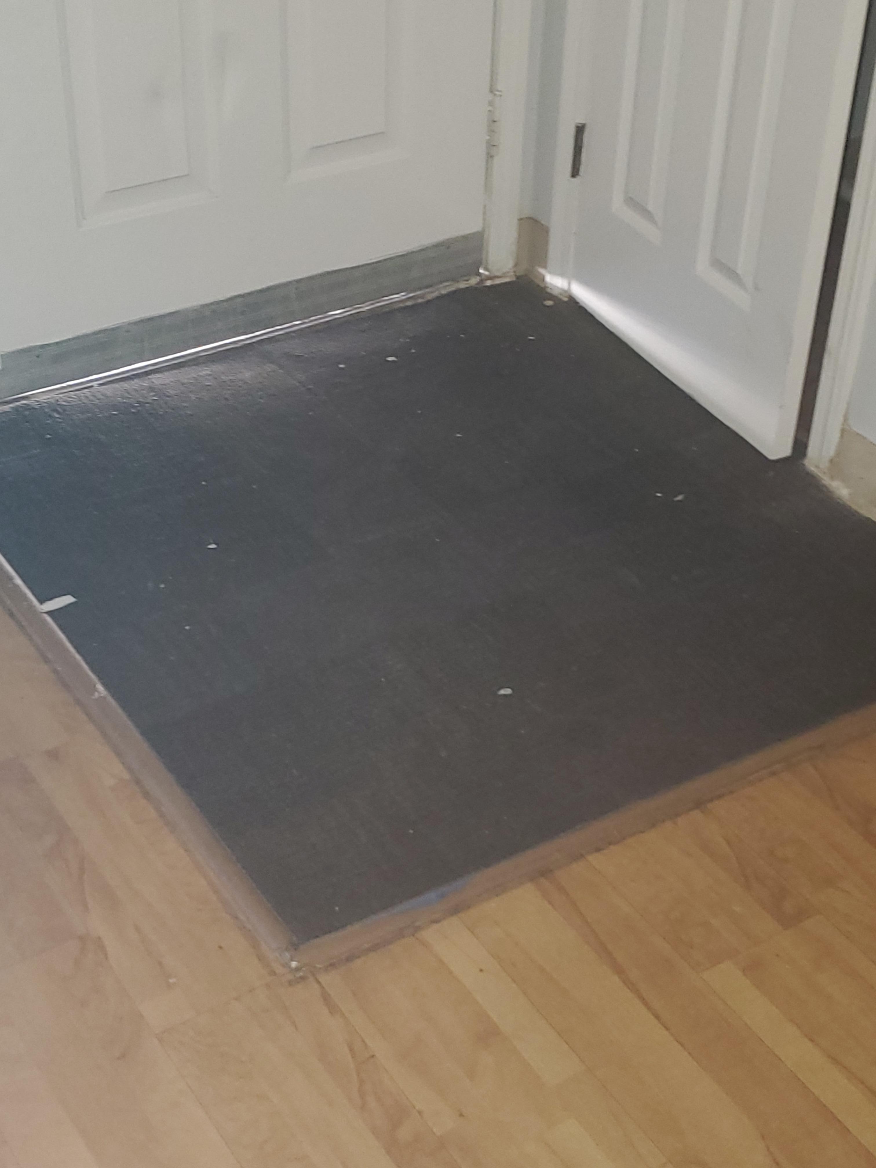 Unvacummed...huge gap under door