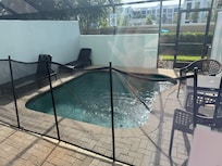 Private splash pool was serviced daily.