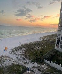Sunset and Moonrise from our balcony