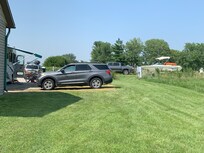 Parking at the house.