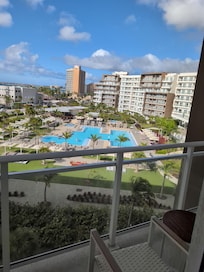 Pool view from room