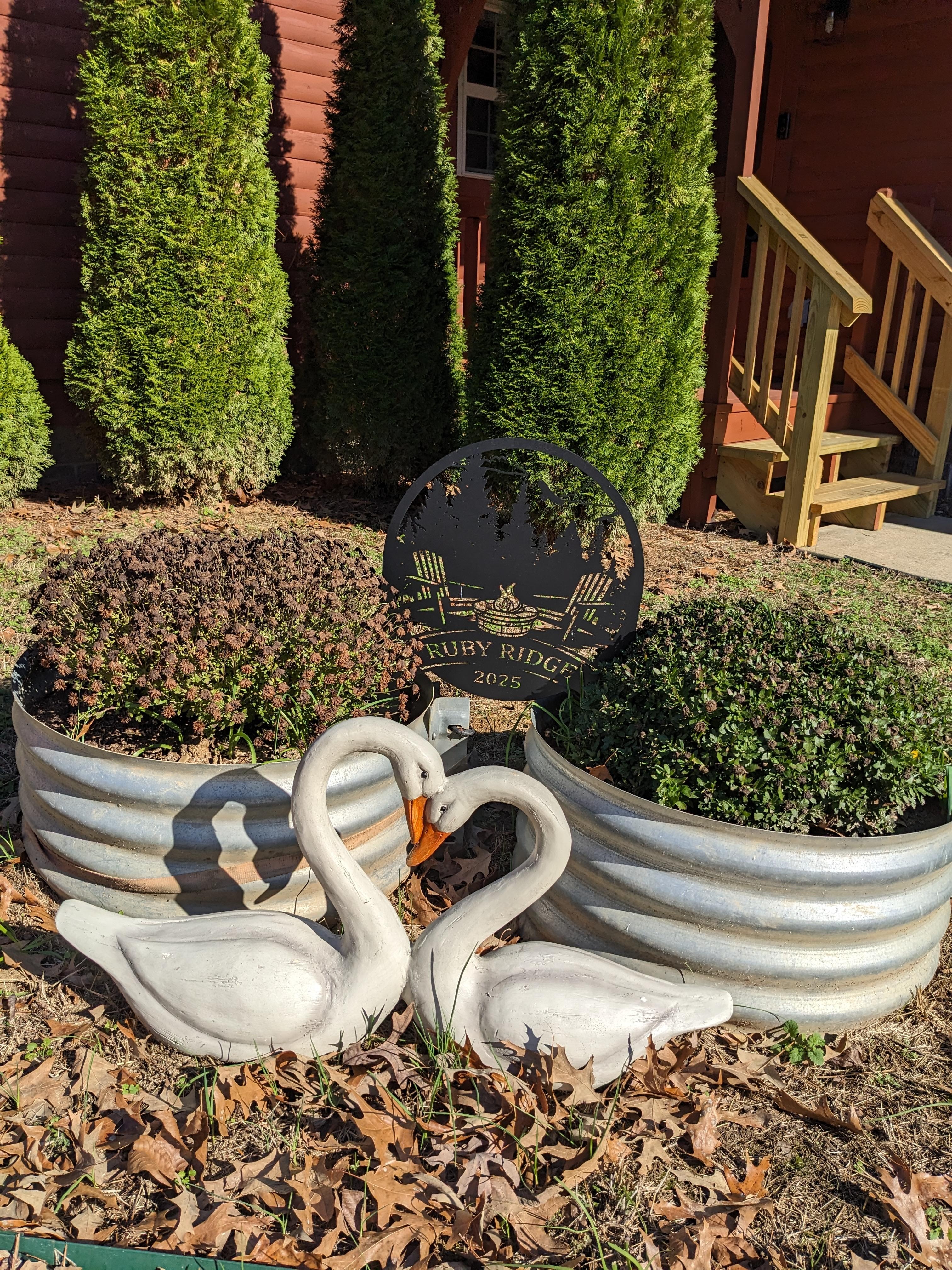 The front of the home