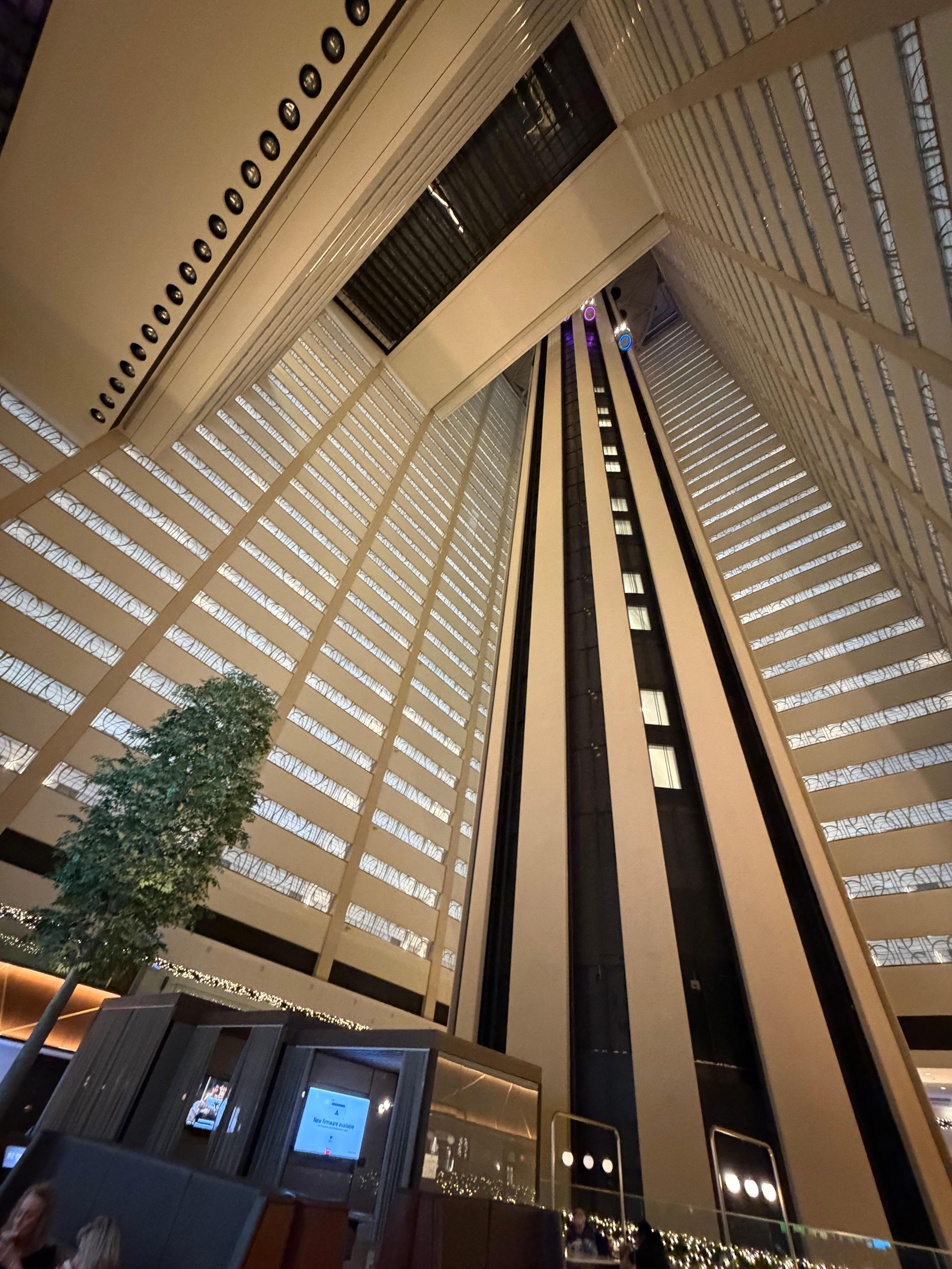 Very big building! Was so cool to see so many floors on an open floor plan. 