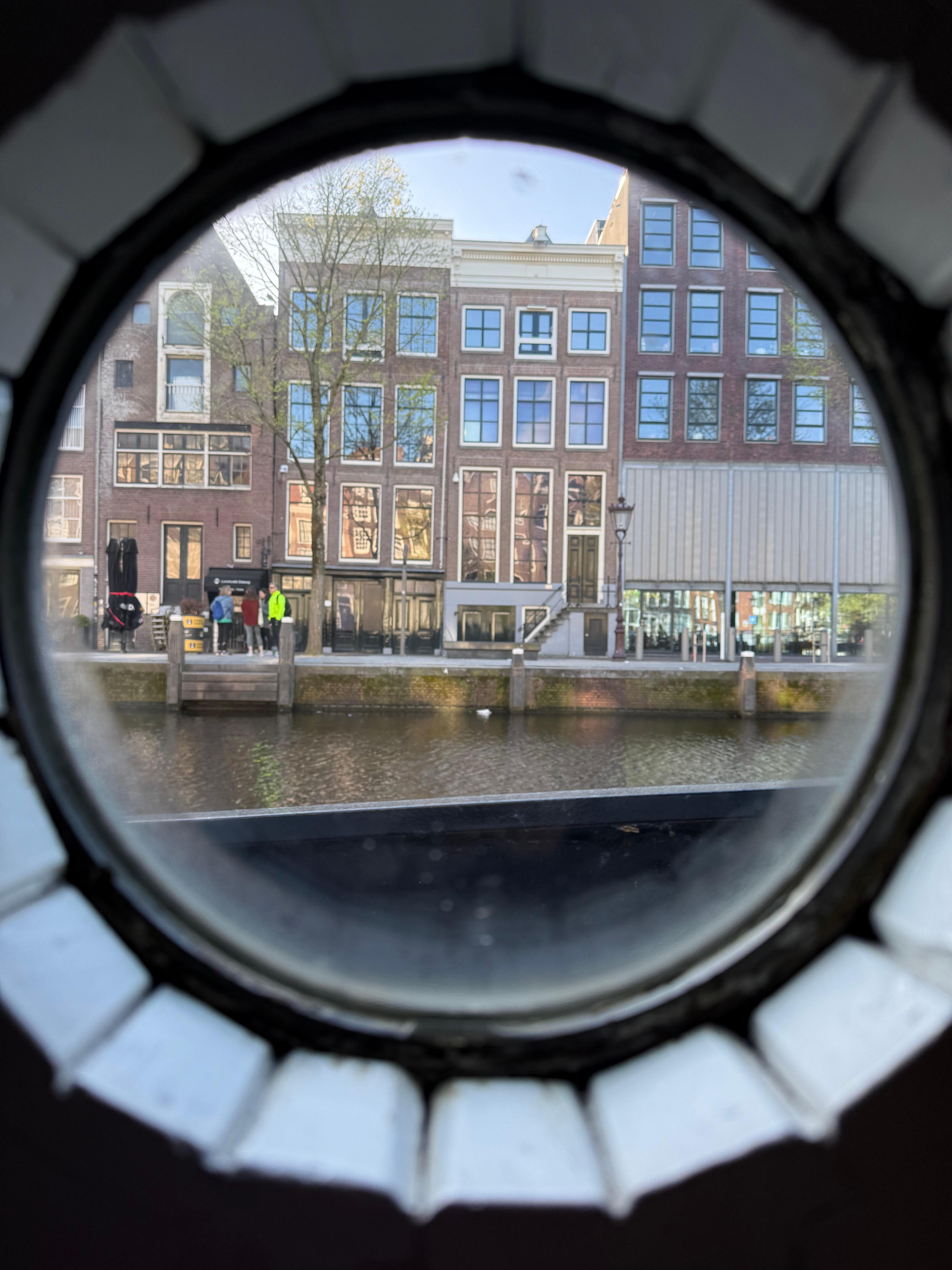 Anne Frank house across the canal