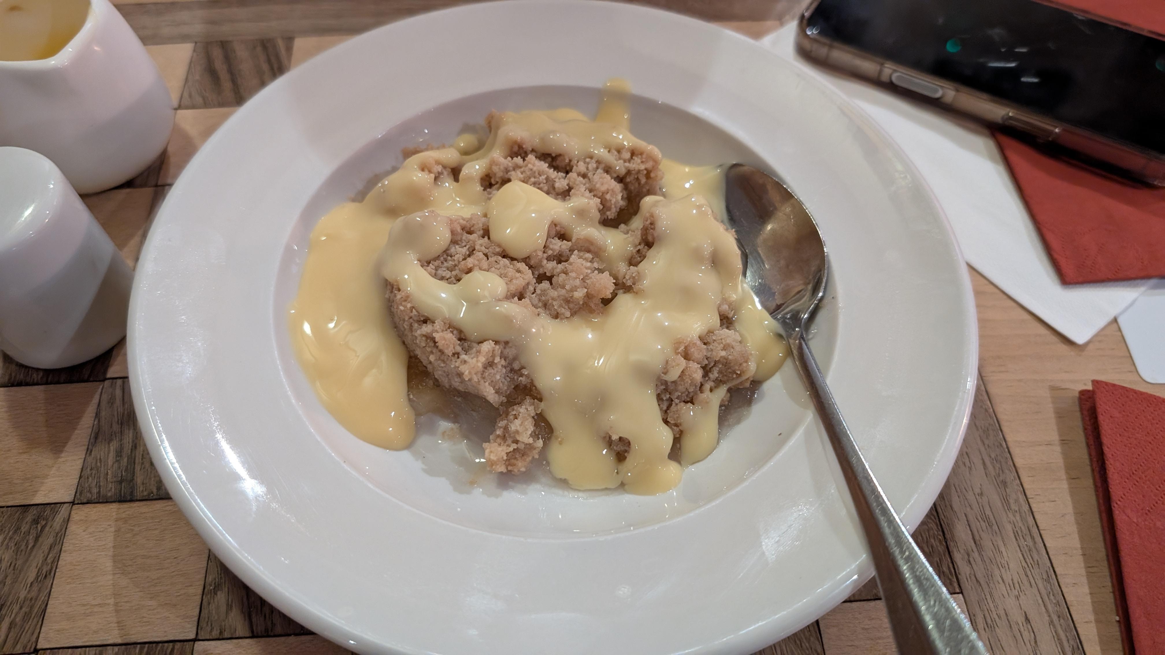 Apple crumble 