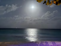 Moon from the beach at this location.