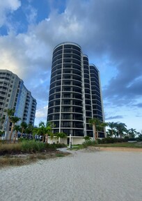 View from beach area