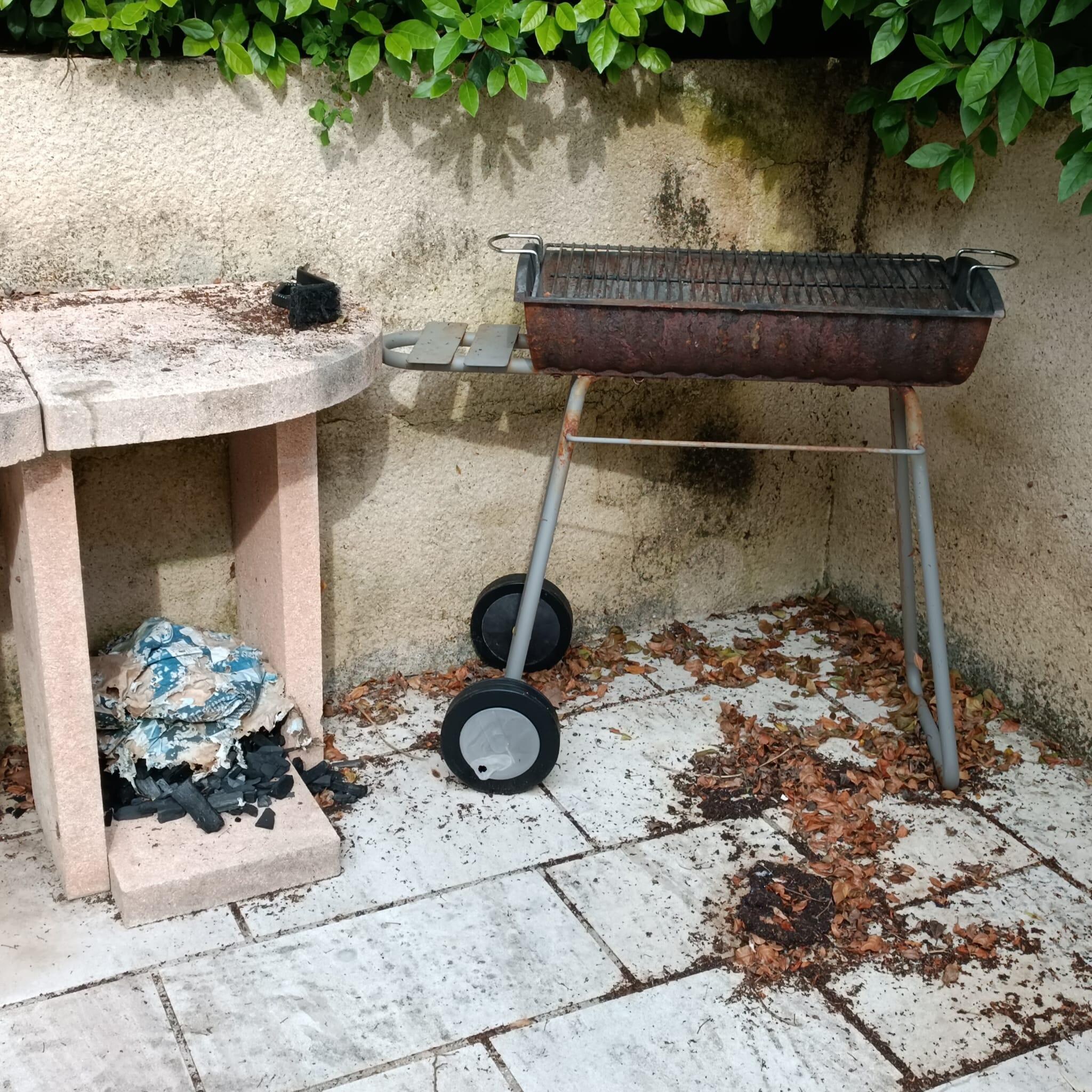 La terrasse et le barbecue