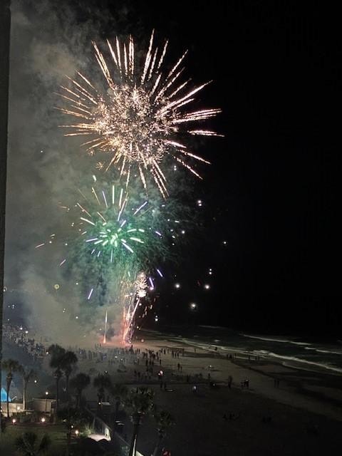 Amazing view of fireworks display on the 4th of July!