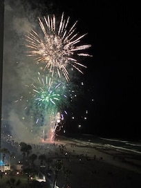 Amazing view of fireworks display on the 4th of July!