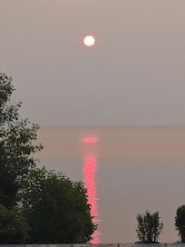 Sunset from the pool