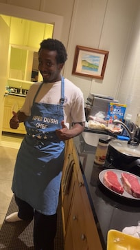 Using the portable stovetop in property!