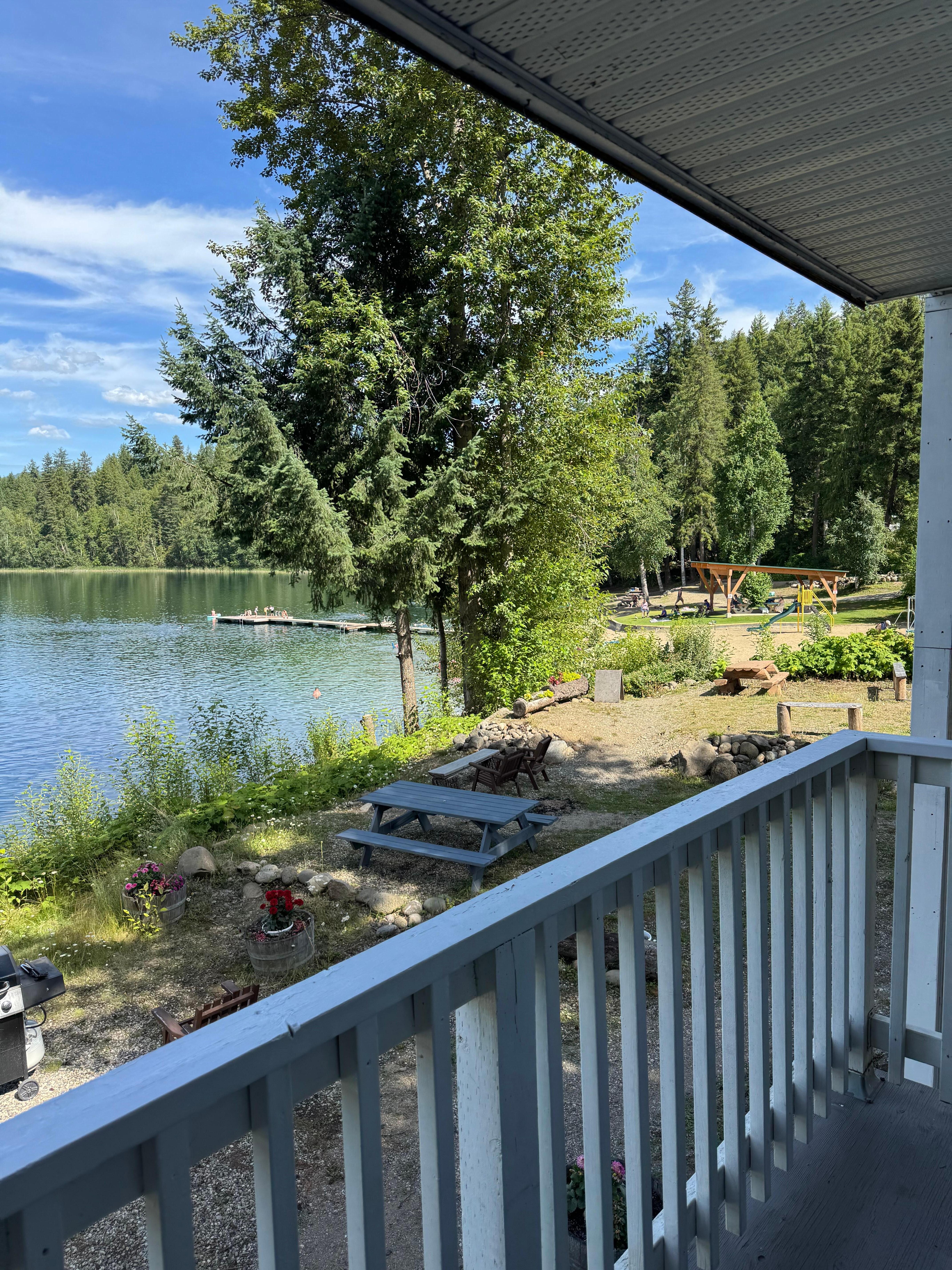 View from room of lake 