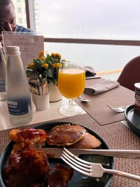 VIP lounge breakfast amazing