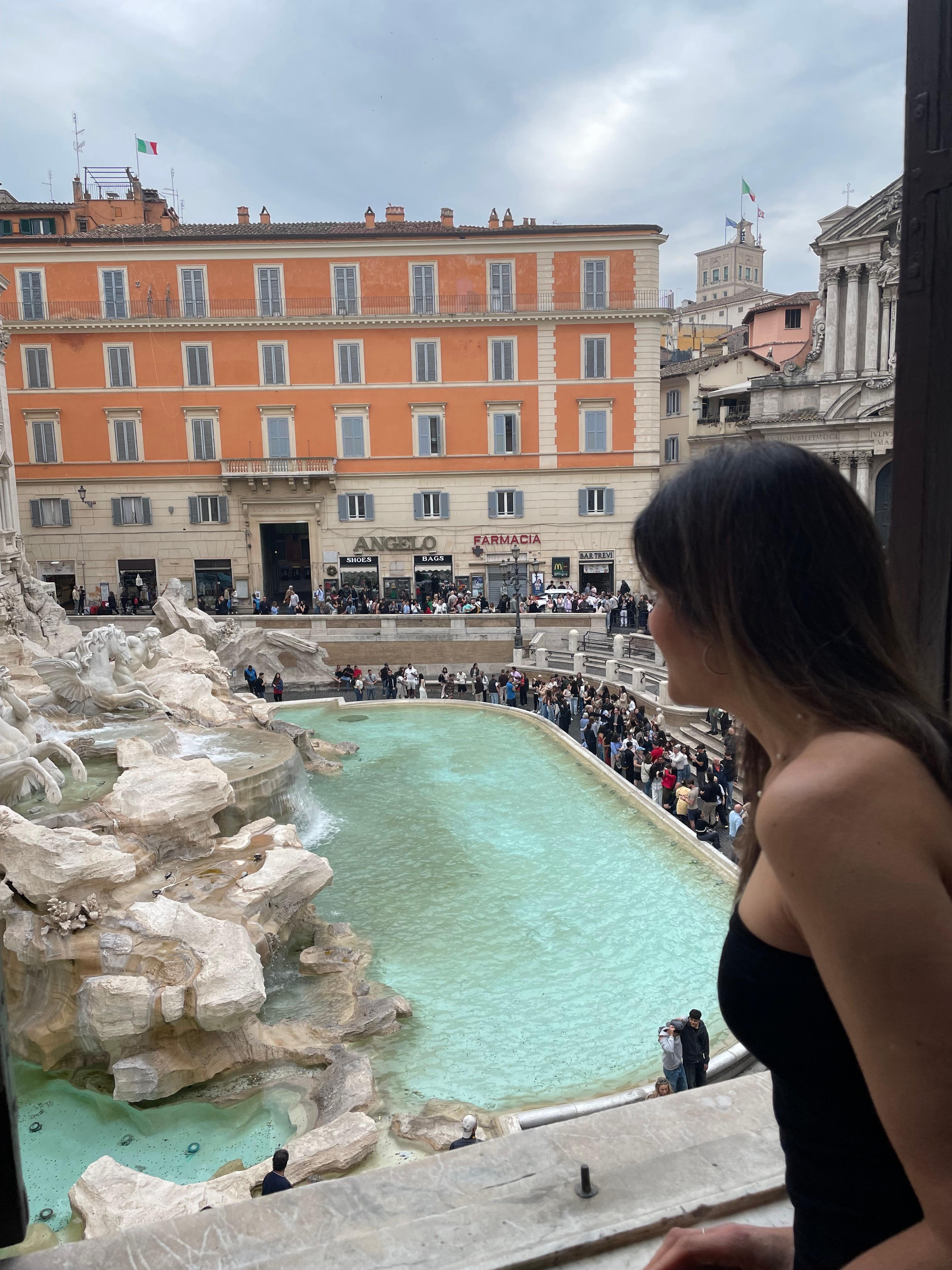 View out the bedroom window 