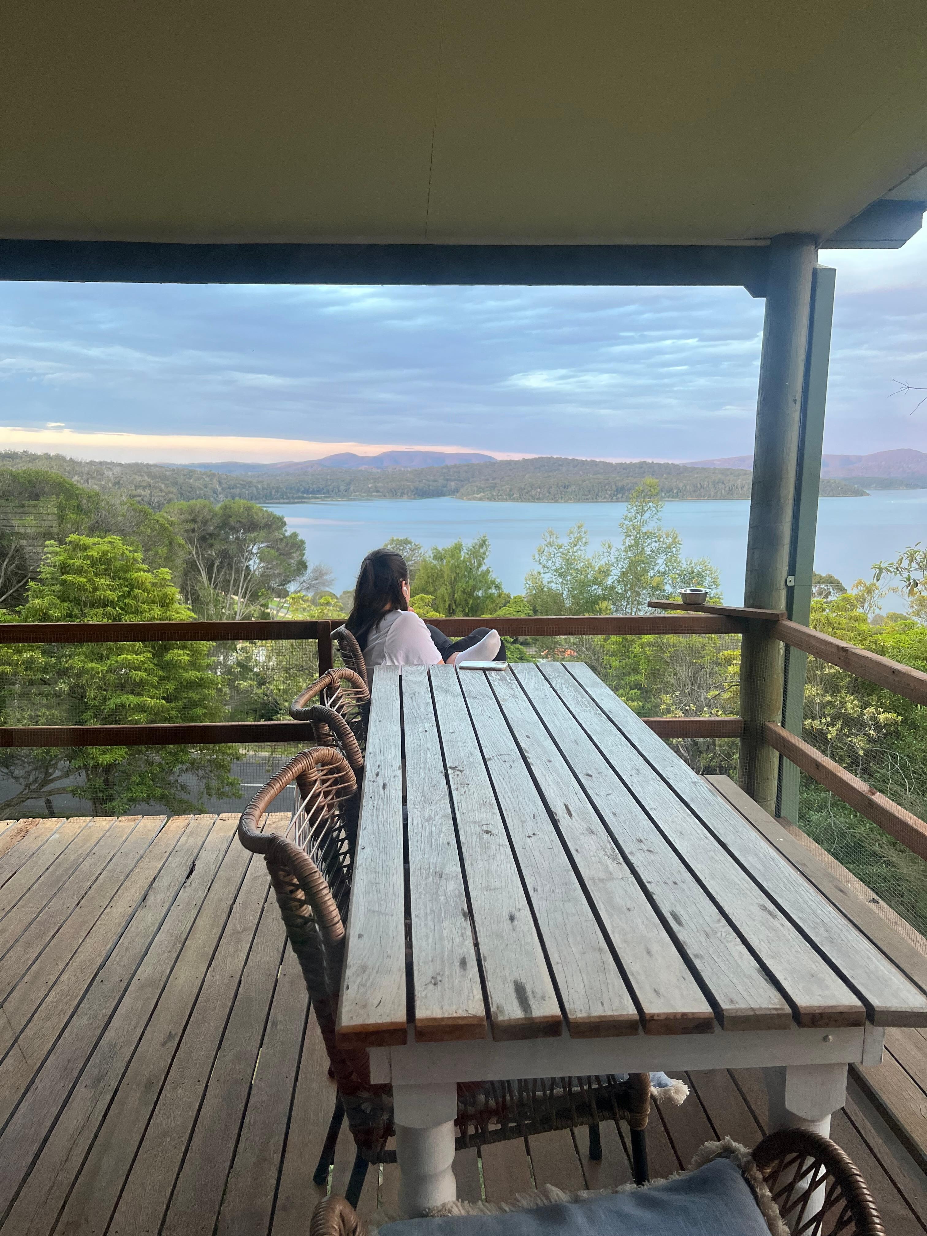 Balcony & view from one bedroom