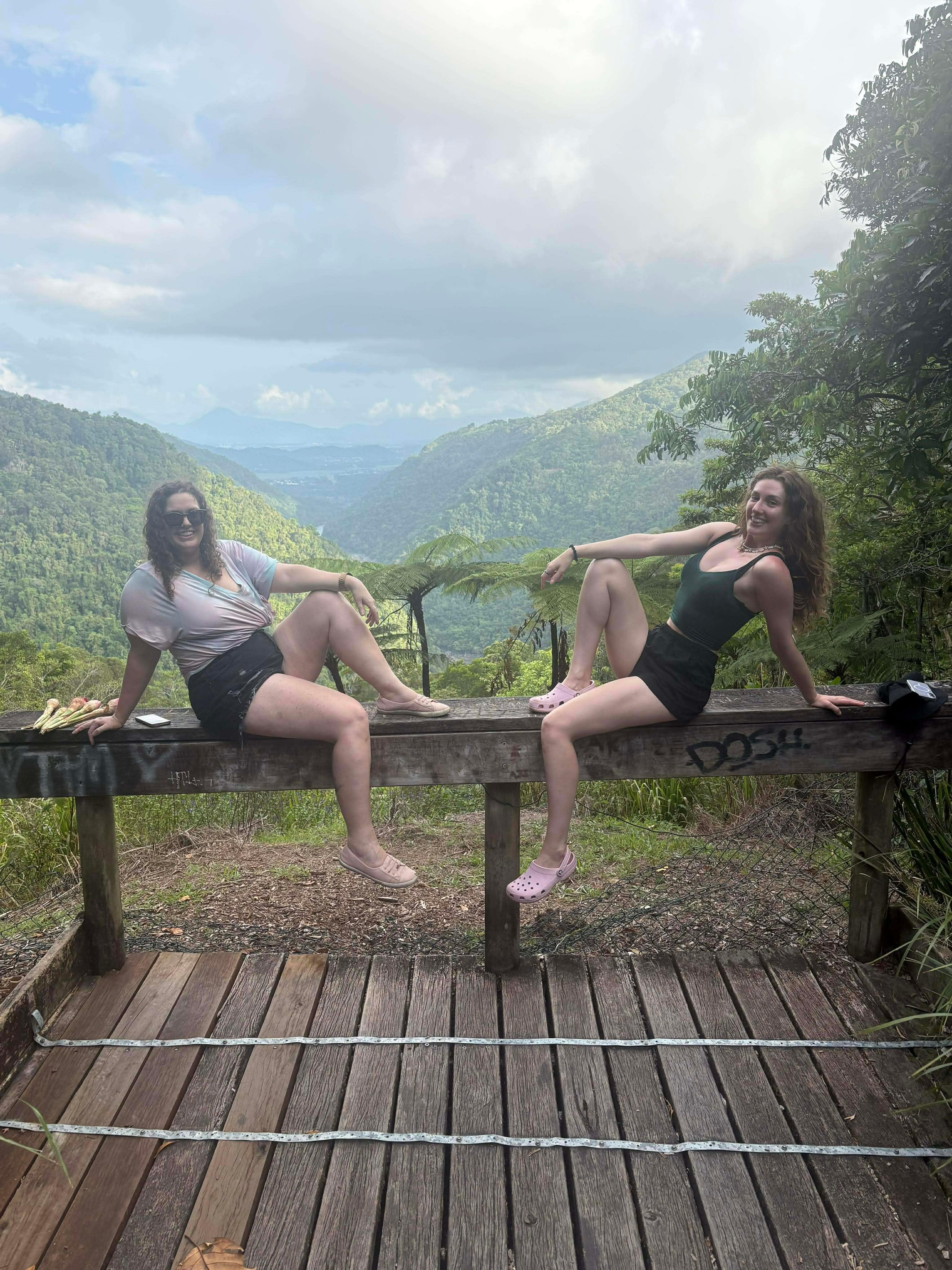 Typical tourists, excited by the views every time.