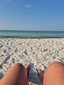 Literally just walk onto the beach from our hotel.