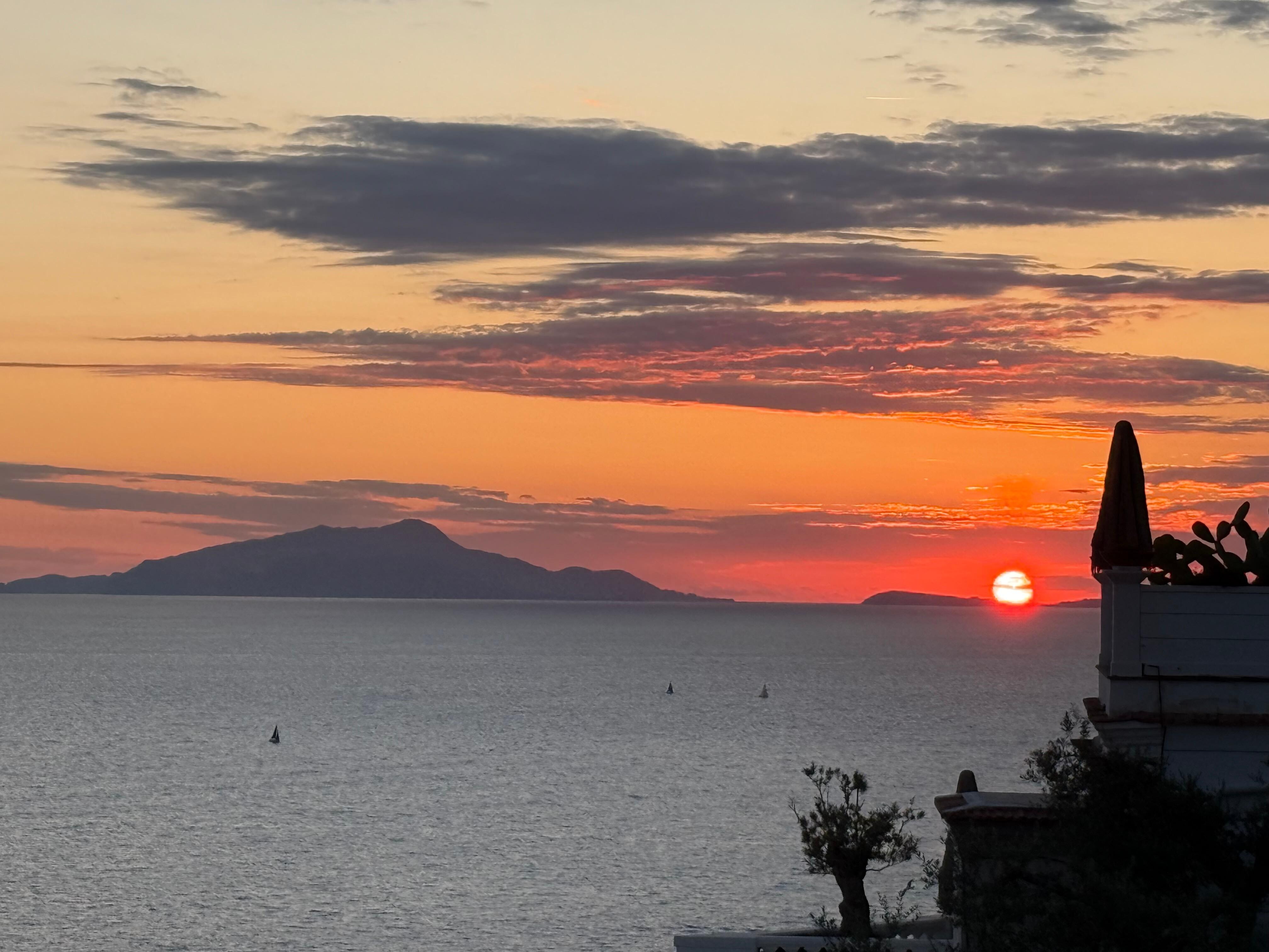 Sunset from the pool bar