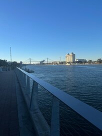 View of river from hotel.
