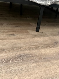 The floor was squeaking so I looked underneath the bed n boom floor is cracked