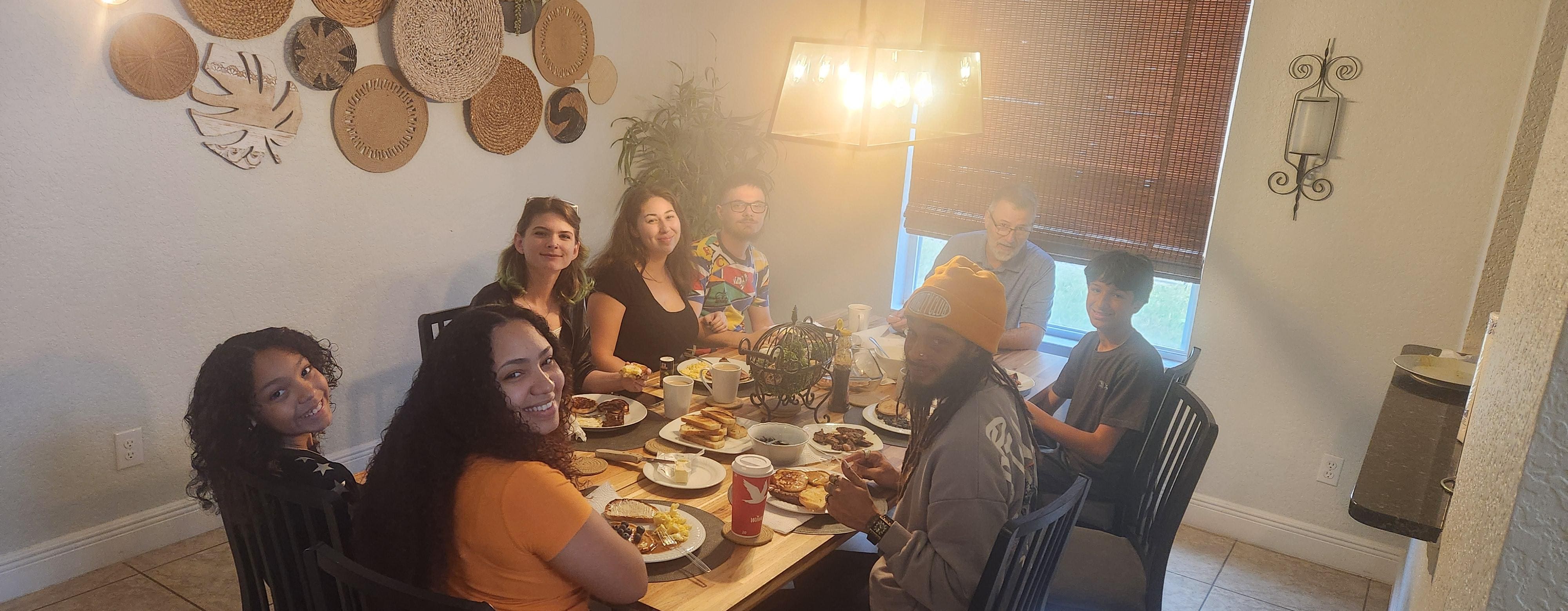 Morning breakfast before heading to Harry Potter Land. 