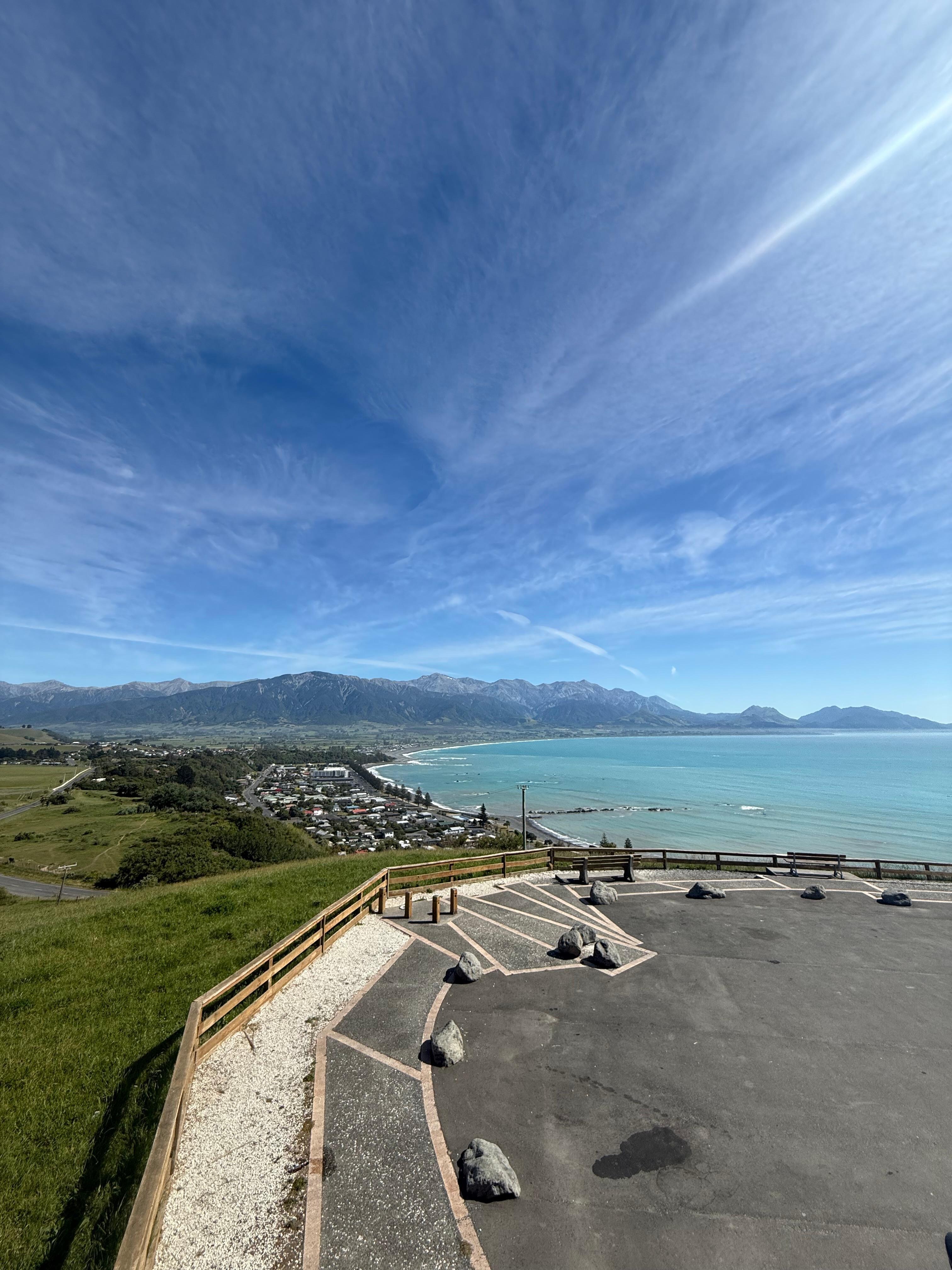 Viewing platform down the road.