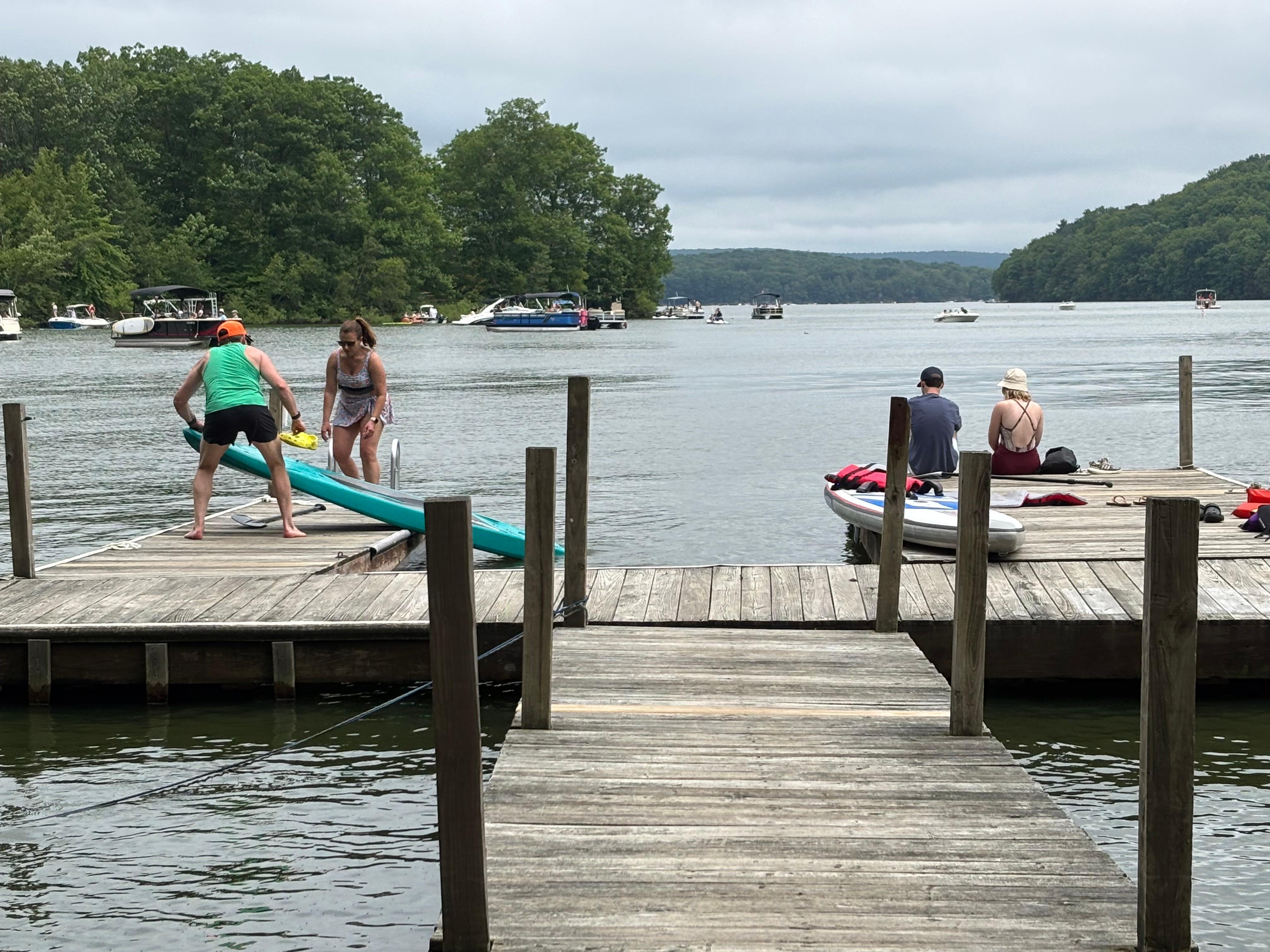 Water time at the property’s own dock
