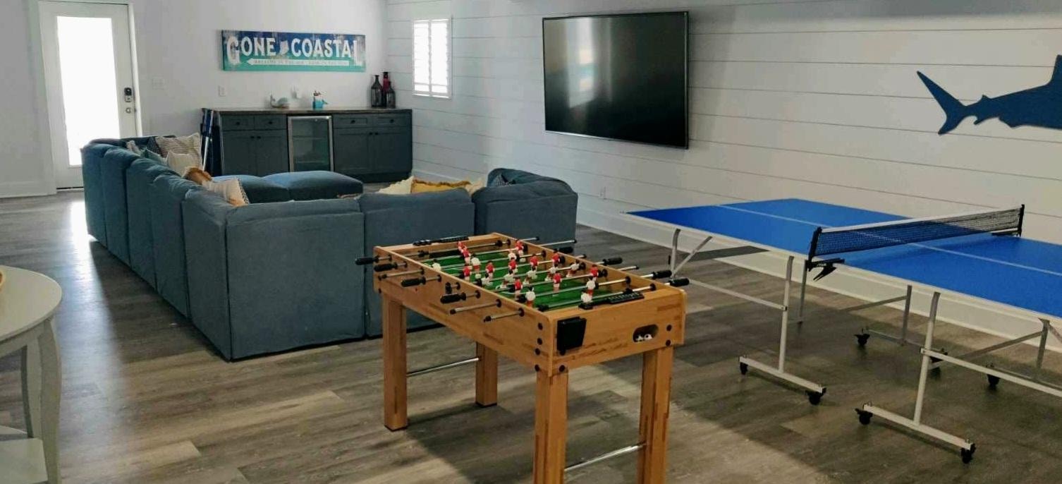A great game room on the lower level made for some fun memories.