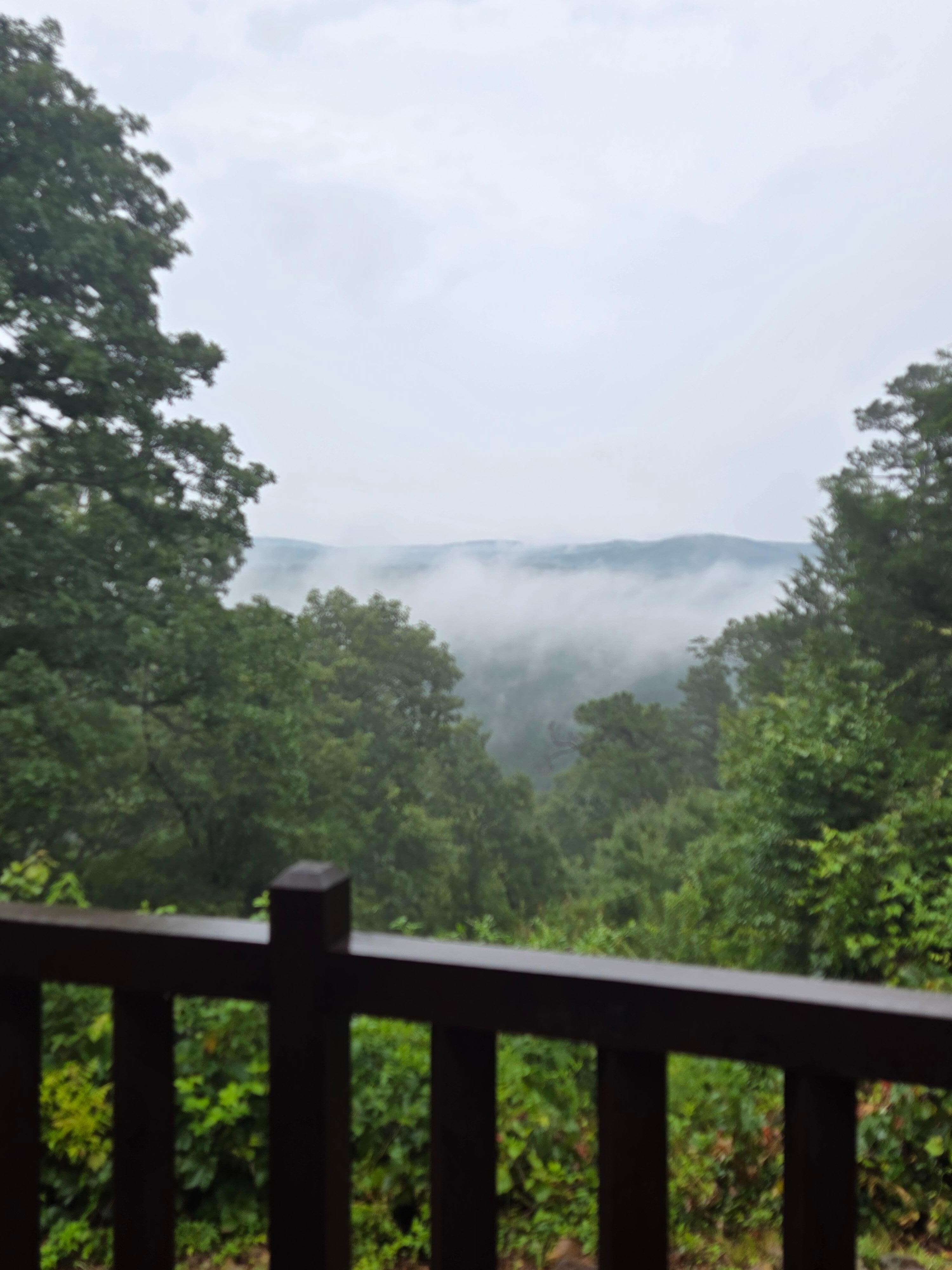 Clouds rolling in.