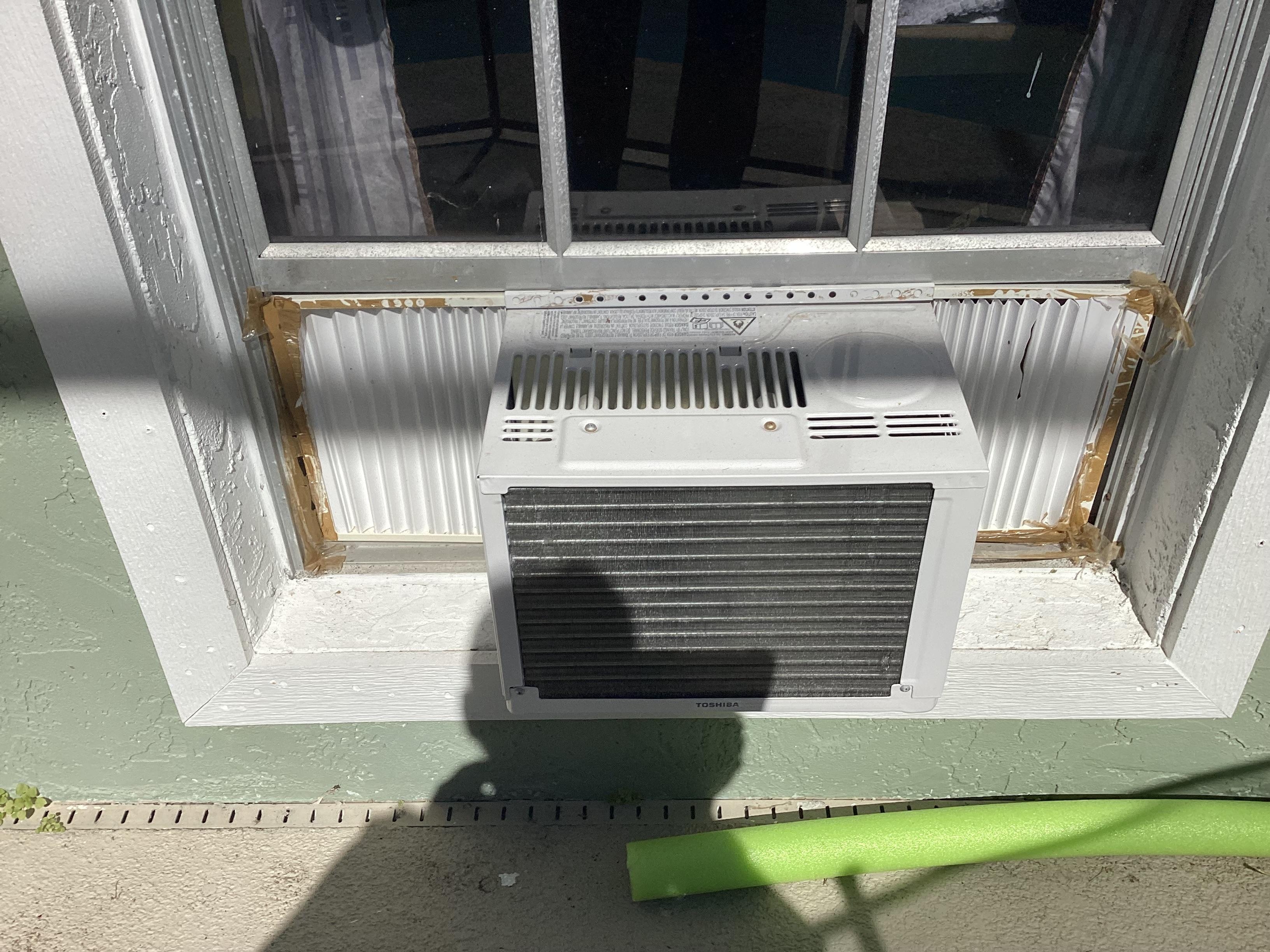 Window AC side plastic broken
