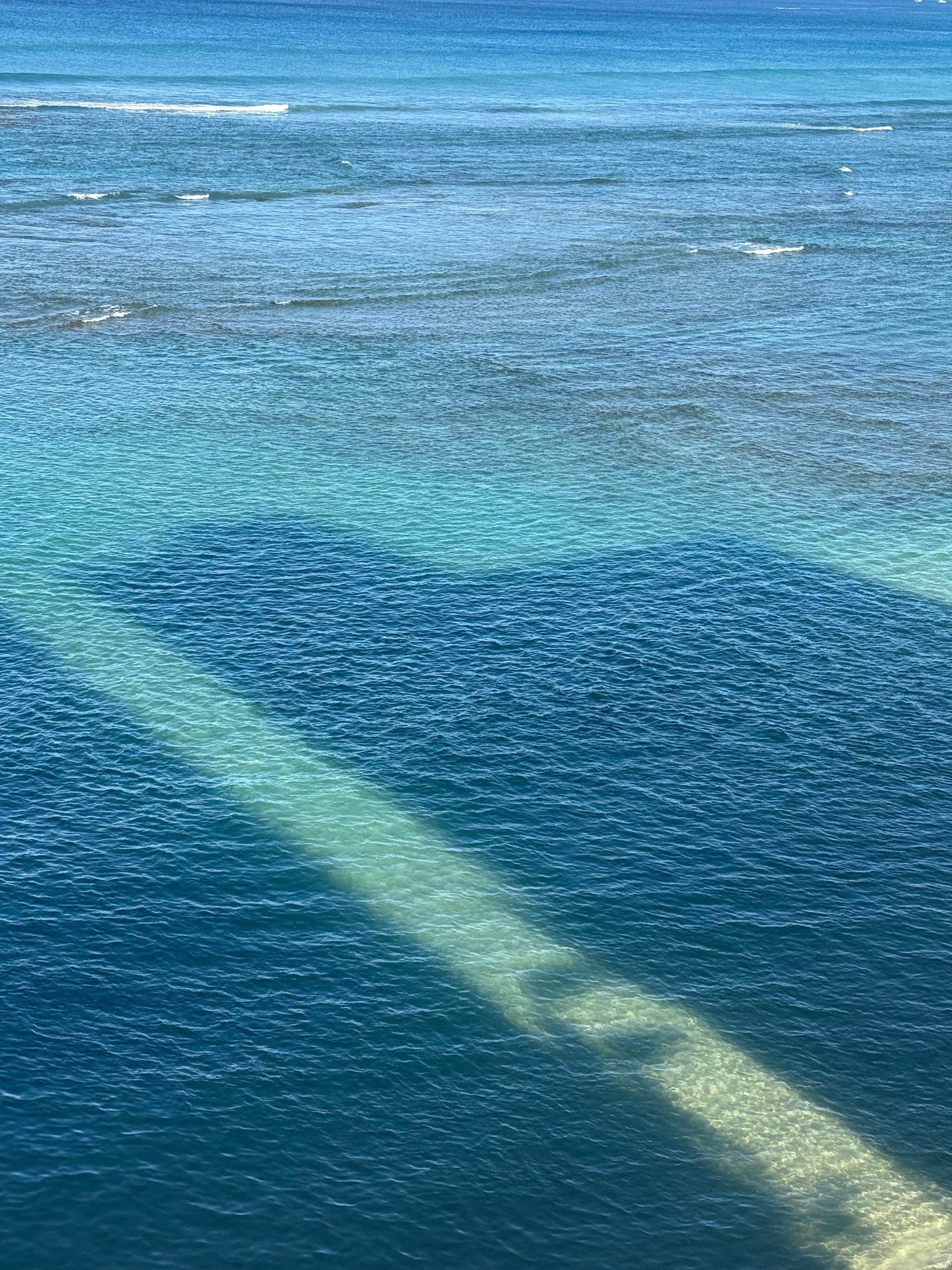Clear water off the balcony 